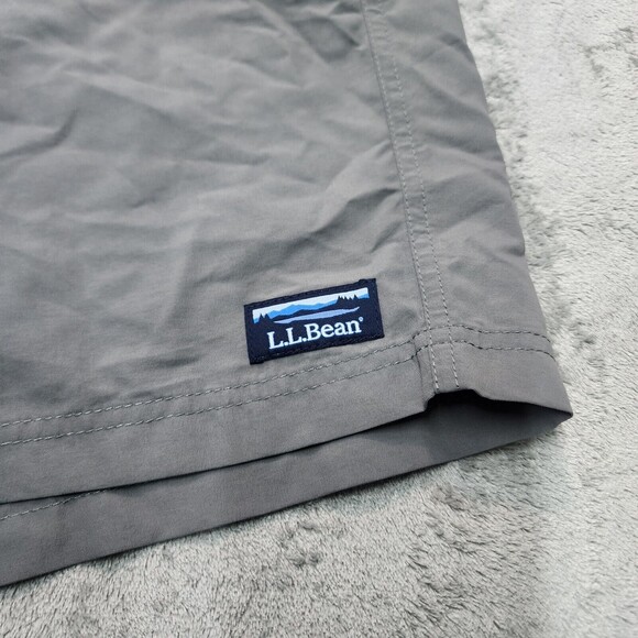 NWT LL Bean Swim Trunks Lined Men's Size XXL Gray Shorts - Picture 4 of 11